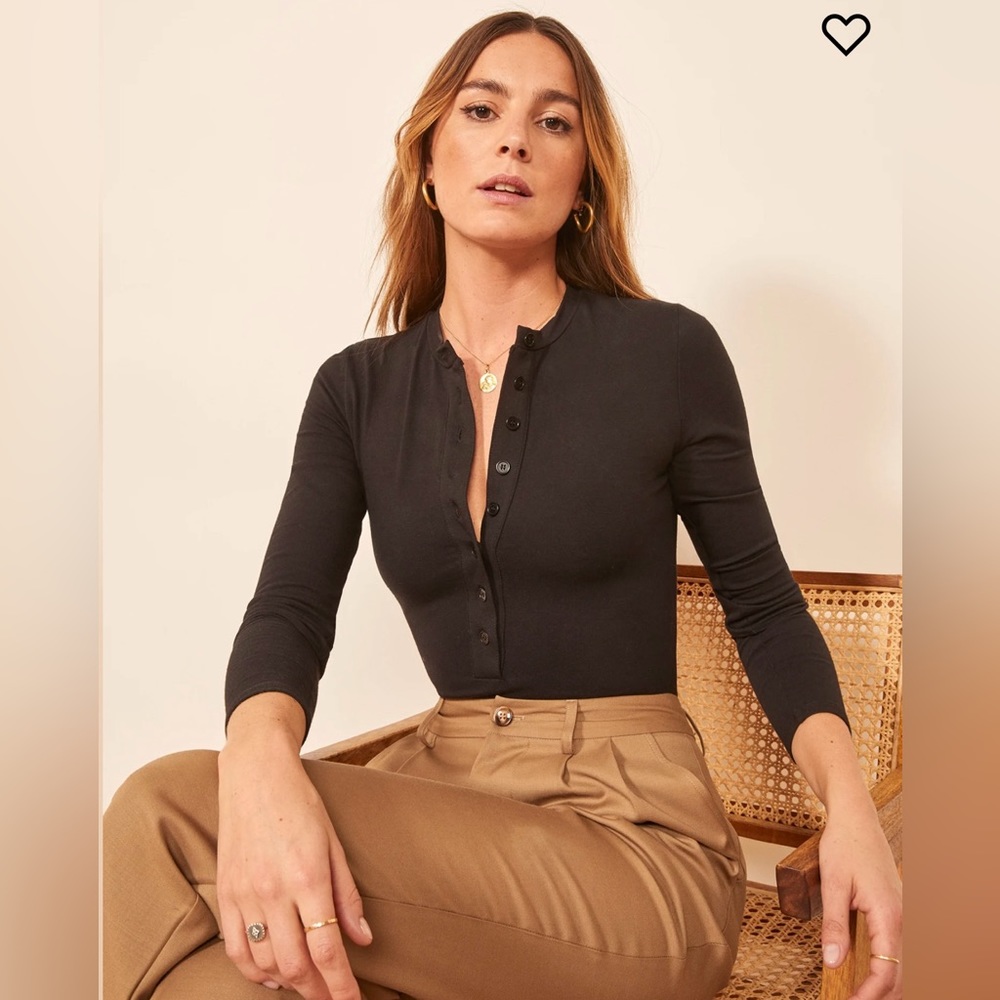 Reformation Nisa Knit Body Suit Size Small